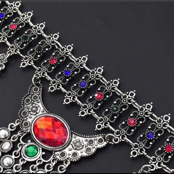 New Rave Festival Belly Chain Body Jewelry Belt Chain NWT - Picture 3 of 7